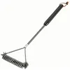 Image de Brosse de nettoyage pour grille - WEBER - En forme de T - 53 cm - Poils en acier inoxydable