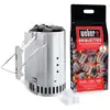 Image de Weber Kit Cheminee Dallumage Rapidfire Et 2kgs De Briquettes