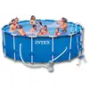 Image de Piscine Ronde Intex Avec Escalier Escabeau Structure Acier 457x122 Cm