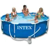 Image de Intex Piscine Ronde Avec Cadre En Acier Bleu 366 X 76 Cm