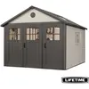 Image de Abri De Jardin Résine 11m2 - 3.38x3.38m Marron/beige Lifetime #60187