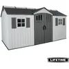 Image de Abri De Jardin Résine 11.15m2 Gris - 4.57x2.44m Lifetime 60406