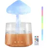 Image de Humidificateur 3 en 1 Design Nuage Pluie Télécommande Veilleuse 7 Couleurs Diffusion Huiles Essentielles Arômes Chambre