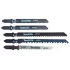 Image de Lames pour scie sauteuse - MAKITA - A-86898 - Pack 5 lames - Coupe droite - Bois métal PVC plastique