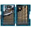 Image de Jeu de 19 forets métal HSS TIN 15-10 mm - MAKITA - D-67527 - Coffret en plastique robuste
