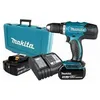 Image de Perceuse-visseuse sans fil Makita 18V Ø13mm + 2 batteries 3Ah + chargeur + coffret - DDF453SFE en occasion ou reconditionné