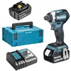 Image de Visseuse à chocs 18 V Li-Ion 5 Ah 175 Nm MAKITA - 2 batteries chargeur coffret - DTD154RTJ