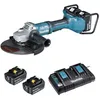 Image de Meuleuse MAKITA mm - 36V - 2x18V Li-ion - 4 batteries 5Ah + 1 double chargeur rapide - DGA900ZKPT