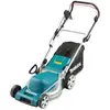 Image de Tondeuse A Gazon Makita Elm4121, Noire Et Bleue, Courant Alternatif