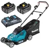 Image de Tondeuse 36V (2X18V LXT) 43 cm - MAKITA - 2 Batteries 18V 5Ah - chargeur double - DLM432PT2