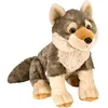 Image de Peluche Loup Cuddlekins 30 cm - Wild Republic - Marron et Beige - Bébé - Intérieur
