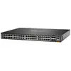 Image de HPE Aruba 6300F - Commutateur - C3 - GÃ©rÃ© - 48 x 10/100/1000 + 4 x 1 Gigabit / 10 Gigabit / 25 Gigabit / 50 Gigabit SFP56 (liaison montante/stockage) - de l'avant et du cÃ´tÃ© vers l'arriÃ¨re - Montable sur rack en occasion ou reconditionné