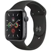Image de Apple Watch Series 5 (GPS + Cellular) 44mm - Boitier aluminium gris sidÃ©ral avec bracelet sport noir S/M et M/L en occasion ou reconditionné