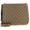 Image de GUESS Sac à épaule bandoulière brun clair pour femme - Meridian Shoulder Bag Latte Logo 236549