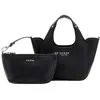Image de Sac à main - GUESS - Helina Mini Tote - Noir - 100% polyuréthane - Dimensions 18x125x75 cm
