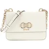 Image de GUESS Sac à épaule bandoulière crème pour femme - Salinge Flap Crossbody Bag Cream White 312986