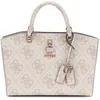 Image de GUESS Sac à main beige vieux rose pour femme - Queensland Luxury Satchel Dove Logo 311495