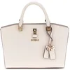 Image de GUESS Sac à main beige taupe pour femme - Queensland Luxury Satchel Cream White / Taupe 311524