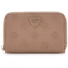 Image de GUESS Porte-monnaie taupe pour femme - Cresidia II SLG Zip Around Wallet M Dark Taupe Logo 324102
