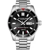 Image de Montre bracelet homme modele 20 ATM suisse automatique en acier - 51 mm - Argent et noir