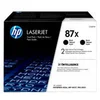 Image de HP 87X - pack de 2 - a rendement eleve - noir - original - LaserJet - cartouche de toner (CF287XD)
