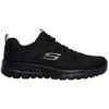 Image de Baskets - SKECHERS - Graceful Get Connected - Femme - Noir - Talon Plat - Textile