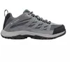 Image de Baskets Columbia Crestwood W femme gris   cuir et textile semelle caoutchouc