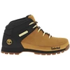 Image de Timberland - Bottines En Cuir Nubuck Miel à Talon Plat Avec Des Lacets Ronds Tressés - Miel 41,5