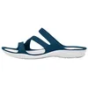 Image de Sandales femme - CROCS - Swiftwater - Bleu/Blanc - Légères et confortables