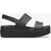 Image de Sandales Crocs Brooklyn Low Wedge noir femme - 41-42