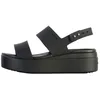 Image de Sandales à plateforme - Crocs - Brooklyn - Noir - Petit talon - Confortable et léger