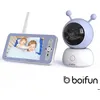 Image de ieGeek Babyphone vidéo avec caméra et application vision nocturne 1080P/écran 43 pouces Wi-Fi PTZ 355° suivi automatique