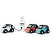 Image de Set de voitures eco - Tender Leaf Toys - TL8373 - 3 voitures électriques - Borne de recharge - Blanc