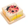 Image de Puzzle en bloc Coccinelle en bois junior - Tender Toys - Moins de 100 pièces - Animaux