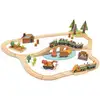 Image de Circuit De Train Tender Leaf Pins Sauvages 94x63x16cm Multicolor Bois