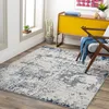 Image de LIVABLISS Tapis de Salon à Poils Courts Doux Abstrait Moderne SARAH 160x220cm Gris/Blanc