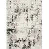 Image de Natalia - Tapis Abstrait, Noir Et Blanc Cassé - 152x213cm