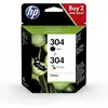 Image de Hp 304 Pack De 2 Cartouches D'encre Noire Et Trois Couleurs Authentiques (3jb05ae)