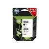 Image de HP 304 - pack de 2 - couleur (cyan, magenta, jaune), noir pigmente - original - cartouche d'encre
