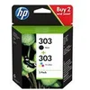 Image de HP 303 - pack de 2 - couleur (cyan, magenta, jaune), noir pigmente - original - cartouche d'encre