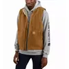 Image de Gilet Sans Manche Washed Duck Lined Mock Marron T.M