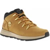 Image de Timberland - Bottines Timberland En Cuir Nubuck Miel Et à Lacets Ronds - Miel 44