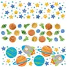 Image de Confettis de table - Multicolore - Voyage dans lespace - 34g - Décoration anniversaire - Thème astronaute