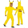 Image de Pokemon Pikachu carnaval costume jaune déguisement 109-126 cm (4-6 ans)