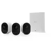 Image de Arlo Ultra 2 - Pack de 3 caméras de surveillance Wifi sans fil - Blanc - 4K - Batterie de 6 mois- Champ de vision à 180°