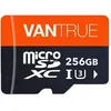 Image de VANTRUE Carte mémoire 256 Go microSDXC UHS-I U3 V30 classe 10 4K UHD transfert haute vitesse carte SD avec adaptateur