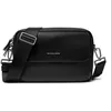Image de Michael Kors Sac à bandoulière Homme Hudson en cuir grainé Noir Noir 001