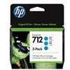 Image de HP 712 - pack de 3 - cyan - original - DesignJet - cartouche d'encre
