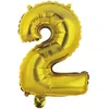 Image de Amscan ballon en feuille Numéro 2 35 cm Or