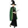 Image de Déguisement adulte - AMSCAN - Professeure McGonagall - Robe noire - Cape verte écossaise - Chapeau inclus